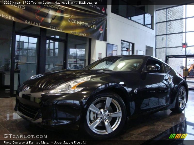 Magnetic Black / Black Leather 2009 Nissan 370Z Touring Coupe