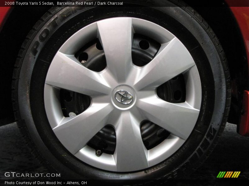 Barcelona Red Pearl / Dark Charcoal 2008 Toyota Yaris S Sedan