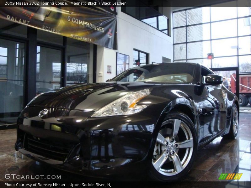 Magnetic Black / Black Leather 2009 Nissan 370Z Touring Coupe