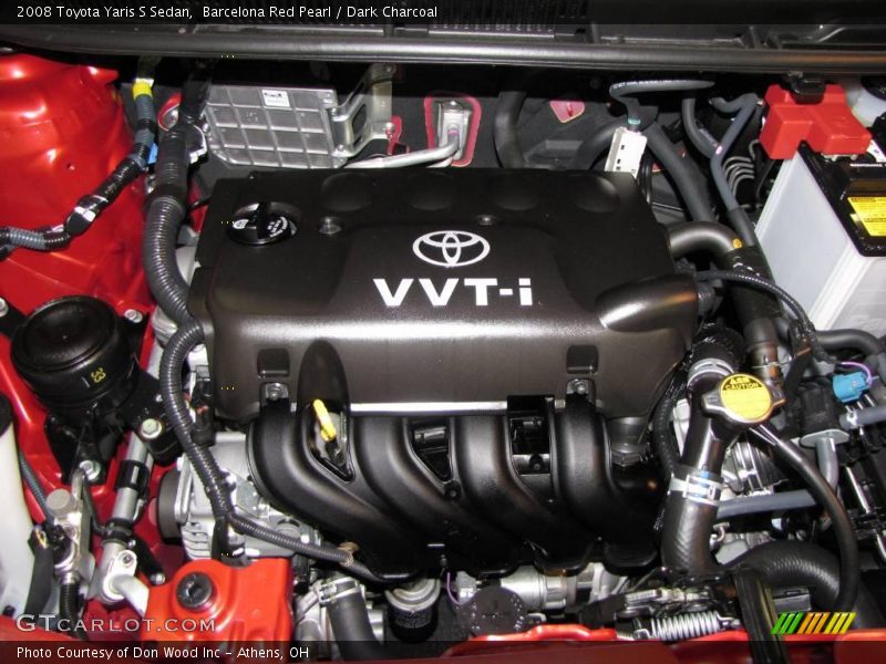Barcelona Red Pearl / Dark Charcoal 2008 Toyota Yaris S Sedan