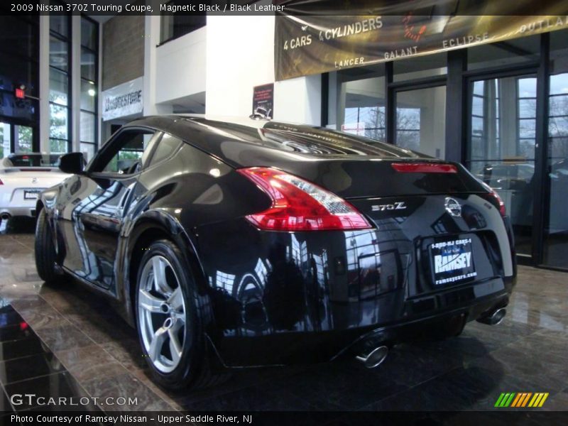 Magnetic Black / Black Leather 2009 Nissan 370Z Touring Coupe