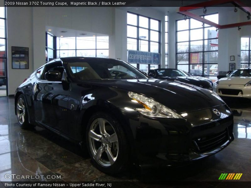 Magnetic Black / Black Leather 2009 Nissan 370Z Touring Coupe