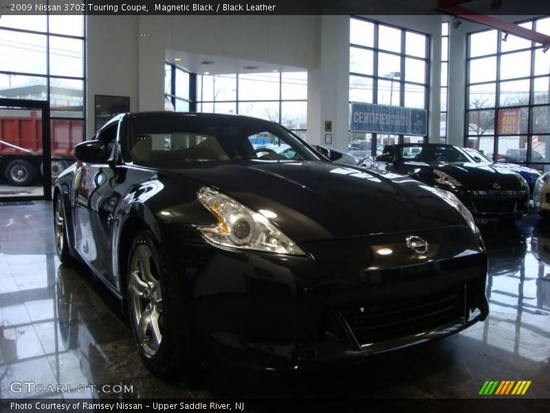 Magnetic Black / Black Leather 2009 Nissan 370Z Touring Coupe