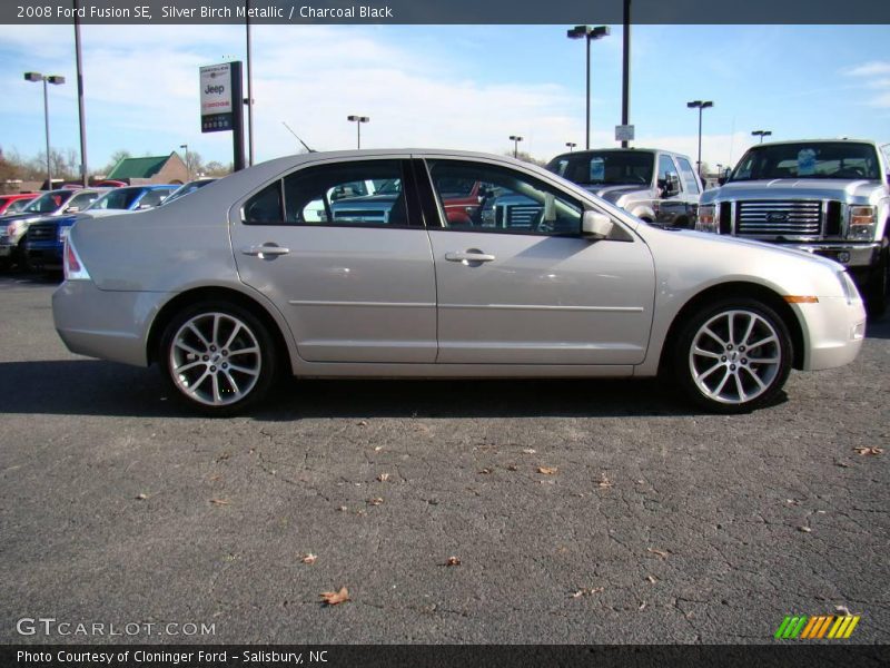 Silver Birch Metallic / Charcoal Black 2008 Ford Fusion SE