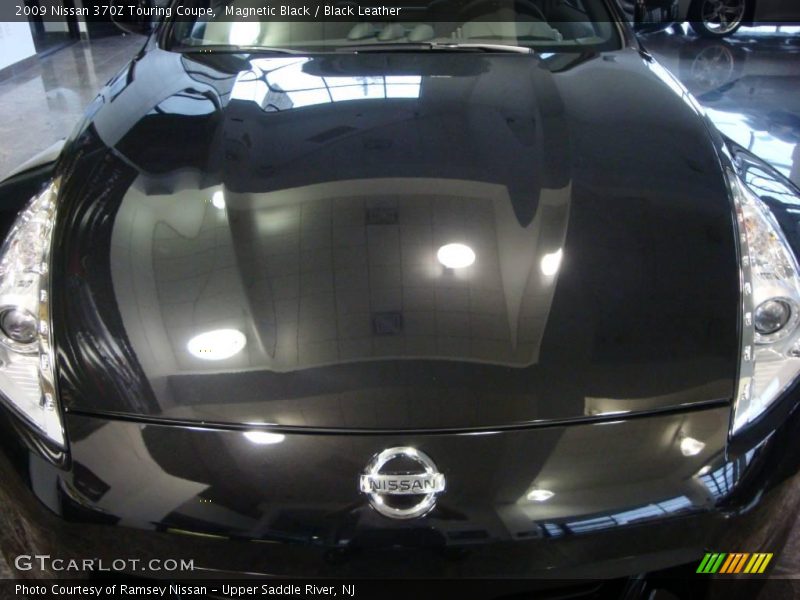 Magnetic Black / Black Leather 2009 Nissan 370Z Touring Coupe