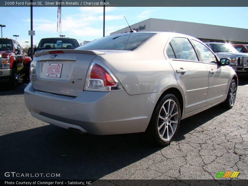 Silver Birch Metallic / Charcoal Black 2008 Ford Fusion SE