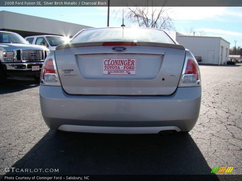 Silver Birch Metallic / Charcoal Black 2008 Ford Fusion SE