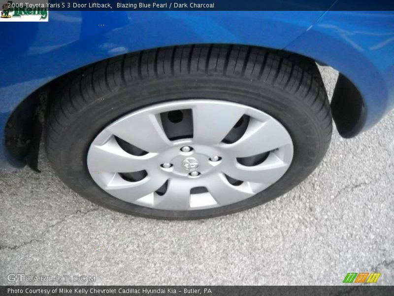 Blazing Blue Pearl / Dark Charcoal 2008 Toyota Yaris S 3 Door Liftback