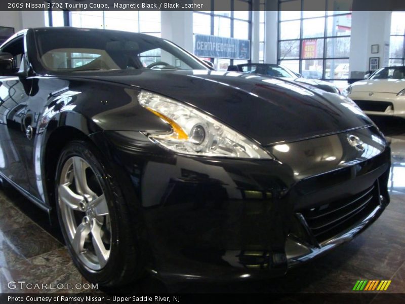 Magnetic Black / Black Leather 2009 Nissan 370Z Touring Coupe
