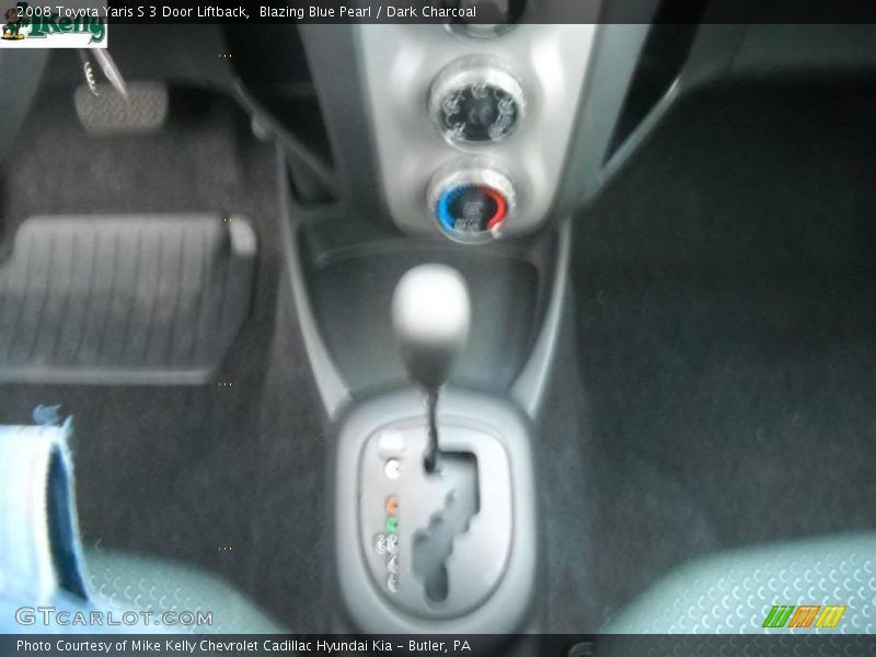 Blazing Blue Pearl / Dark Charcoal 2008 Toyota Yaris S 3 Door Liftback
