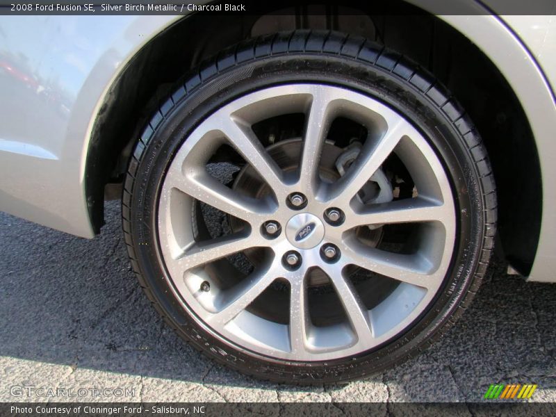Silver Birch Metallic / Charcoal Black 2008 Ford Fusion SE