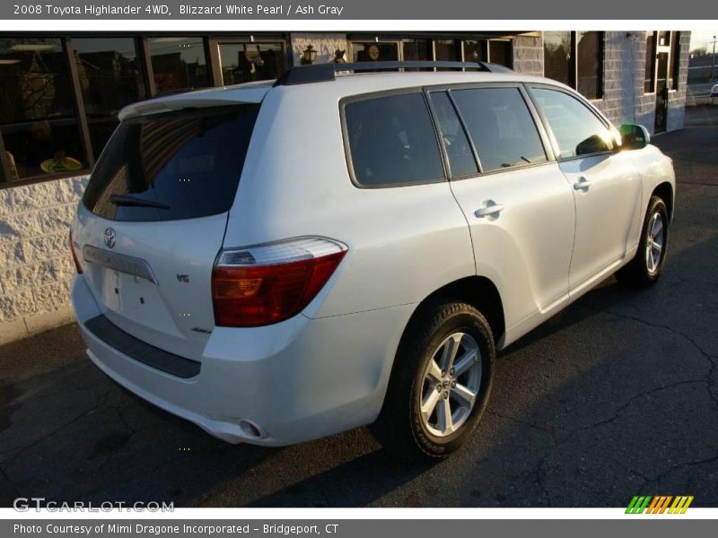 Blizzard White Pearl / Ash Gray 2008 Toyota Highlander 4WD