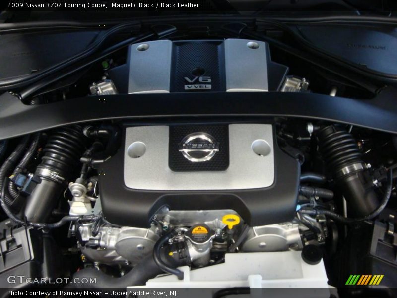 Magnetic Black / Black Leather 2009 Nissan 370Z Touring Coupe