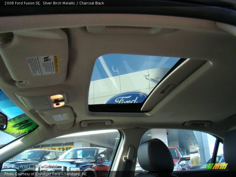 Silver Birch Metallic / Charcoal Black 2008 Ford Fusion SE
