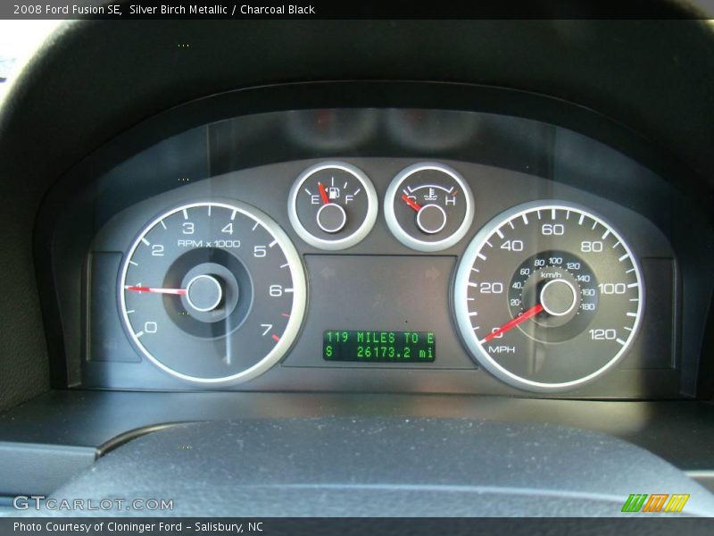 Silver Birch Metallic / Charcoal Black 2008 Ford Fusion SE