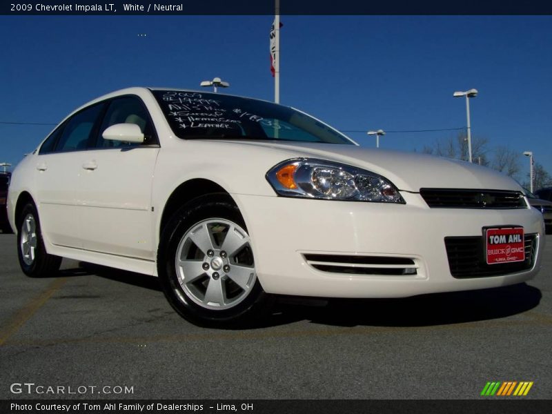 White / Neutral 2009 Chevrolet Impala LT