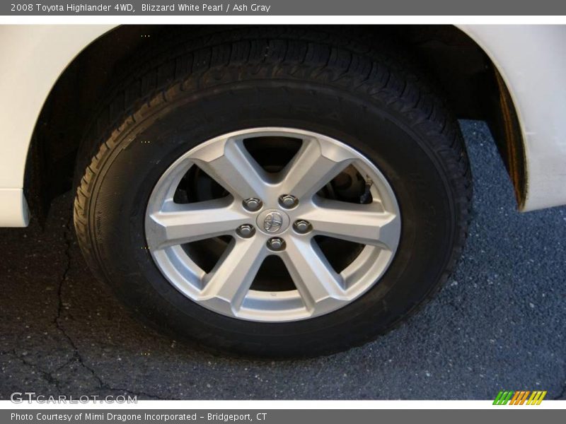 Blizzard White Pearl / Ash Gray 2008 Toyota Highlander 4WD