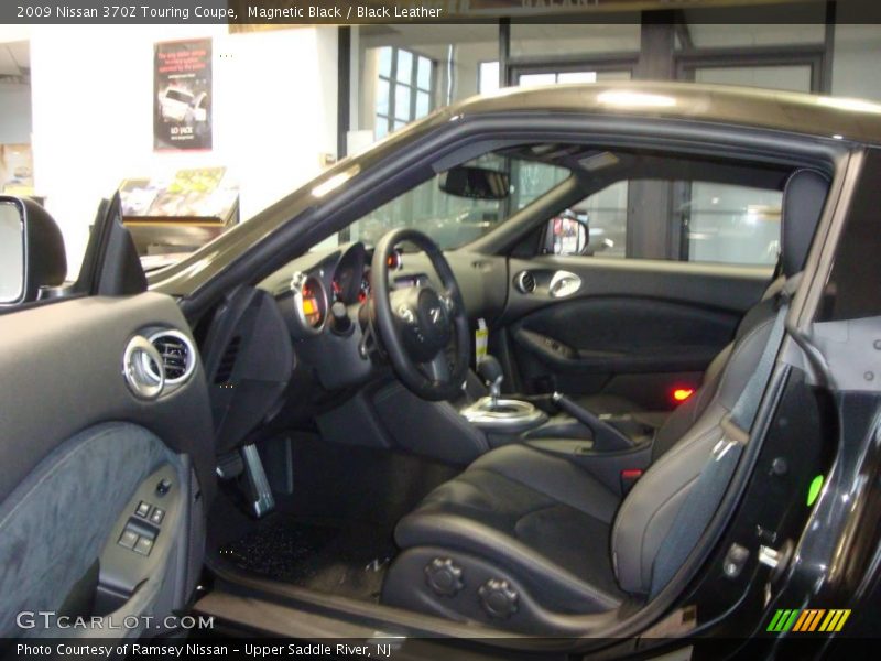 Magnetic Black / Black Leather 2009 Nissan 370Z Touring Coupe