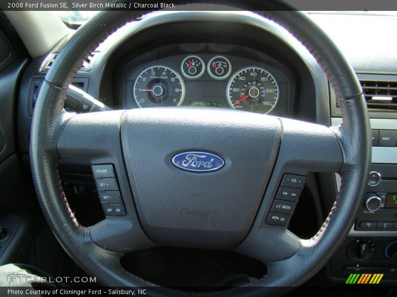 Silver Birch Metallic / Charcoal Black 2008 Ford Fusion SE