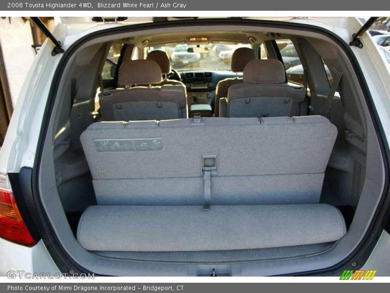 Blizzard White Pearl / Ash Gray 2008 Toyota Highlander 4WD