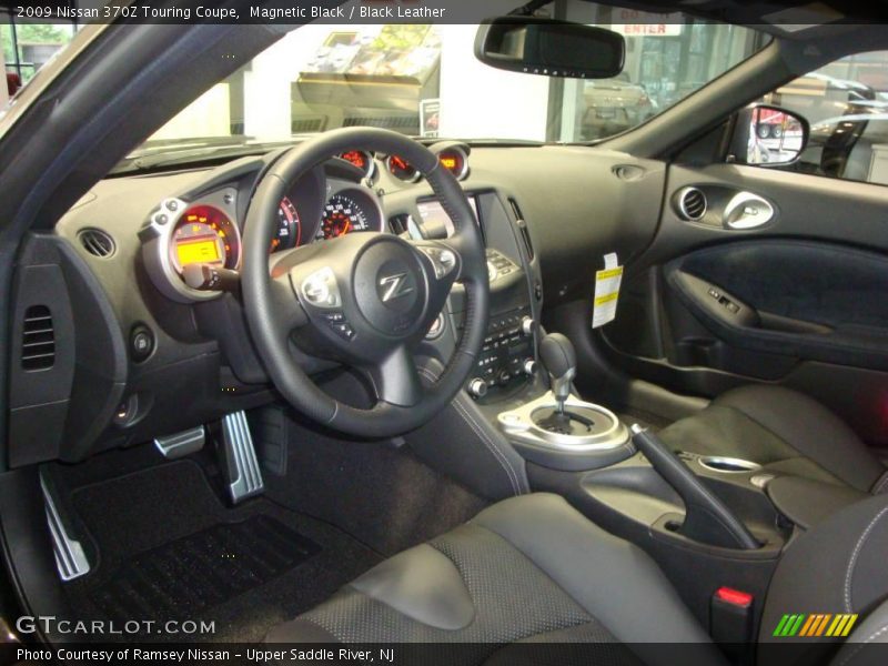 Magnetic Black / Black Leather 2009 Nissan 370Z Touring Coupe
