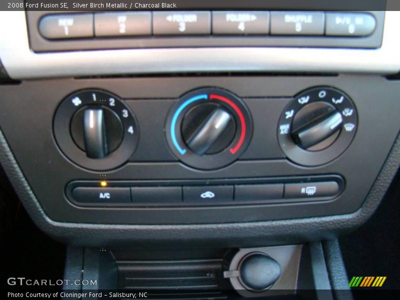 Silver Birch Metallic / Charcoal Black 2008 Ford Fusion SE