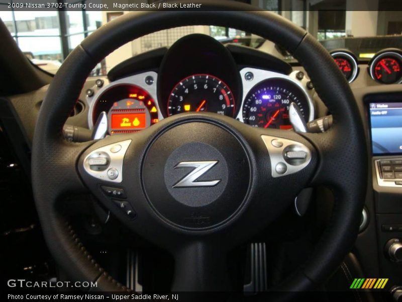 Magnetic Black / Black Leather 2009 Nissan 370Z Touring Coupe