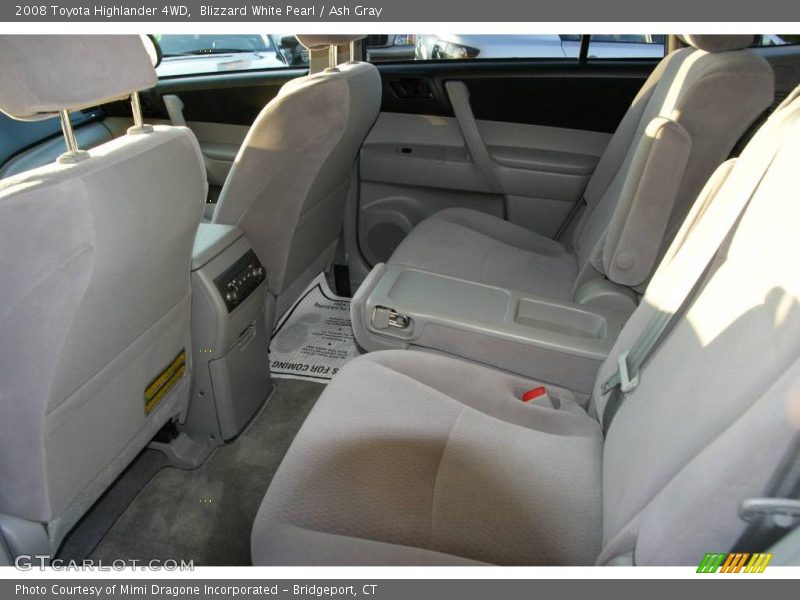 Blizzard White Pearl / Ash Gray 2008 Toyota Highlander 4WD