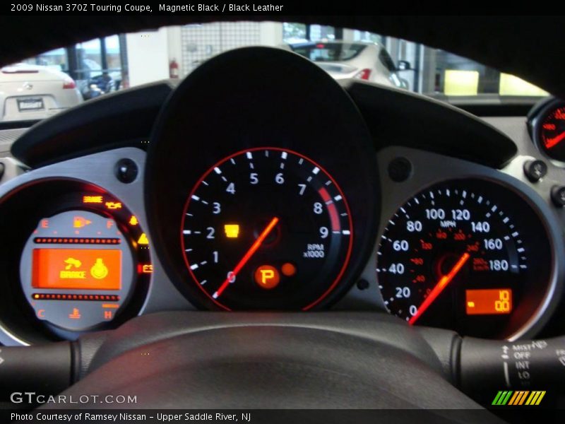 Magnetic Black / Black Leather 2009 Nissan 370Z Touring Coupe