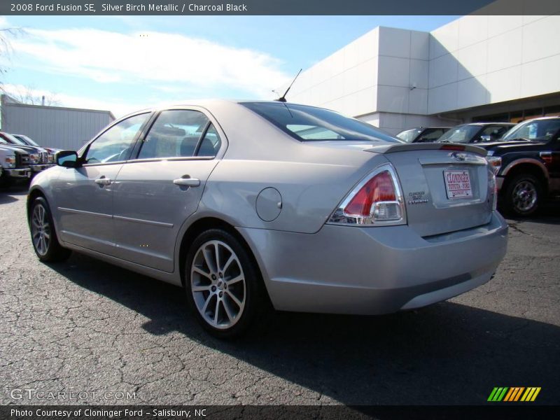Silver Birch Metallic / Charcoal Black 2008 Ford Fusion SE