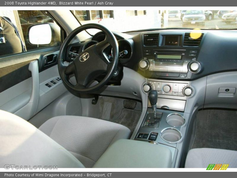 Blizzard White Pearl / Ash Gray 2008 Toyota Highlander 4WD
