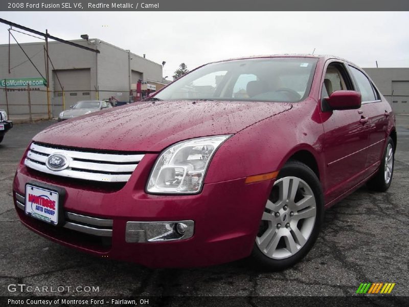 Redfire Metallic / Camel 2008 Ford Fusion SEL V6