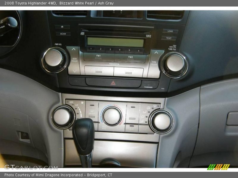 Blizzard White Pearl / Ash Gray 2008 Toyota Highlander 4WD