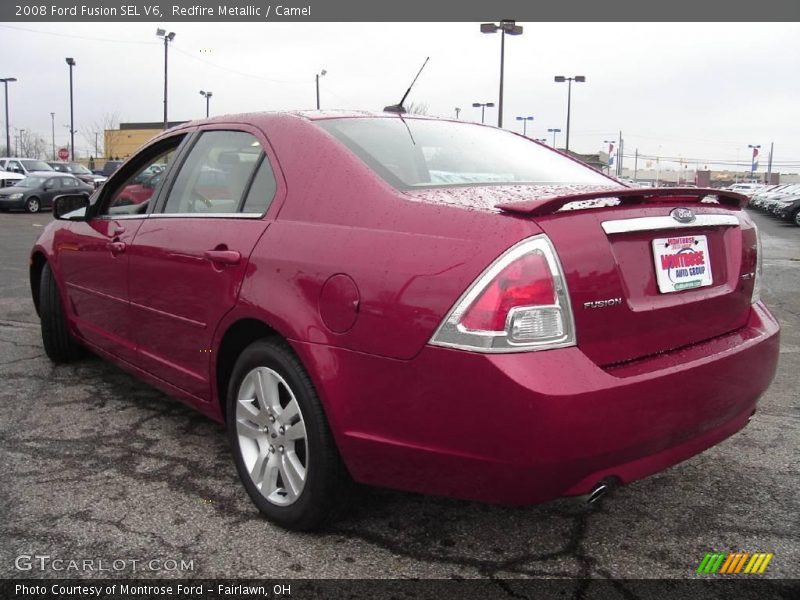 Redfire Metallic / Camel 2008 Ford Fusion SEL V6