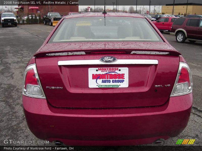 Redfire Metallic / Camel 2008 Ford Fusion SEL V6