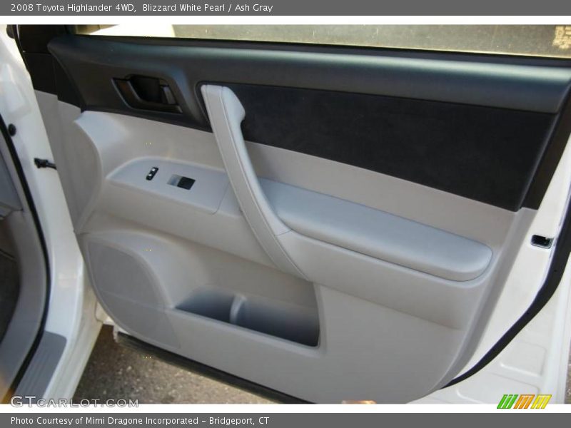 Blizzard White Pearl / Ash Gray 2008 Toyota Highlander 4WD