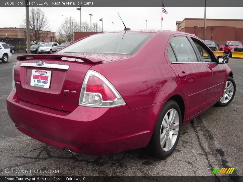 Redfire Metallic / Camel 2008 Ford Fusion SEL V6