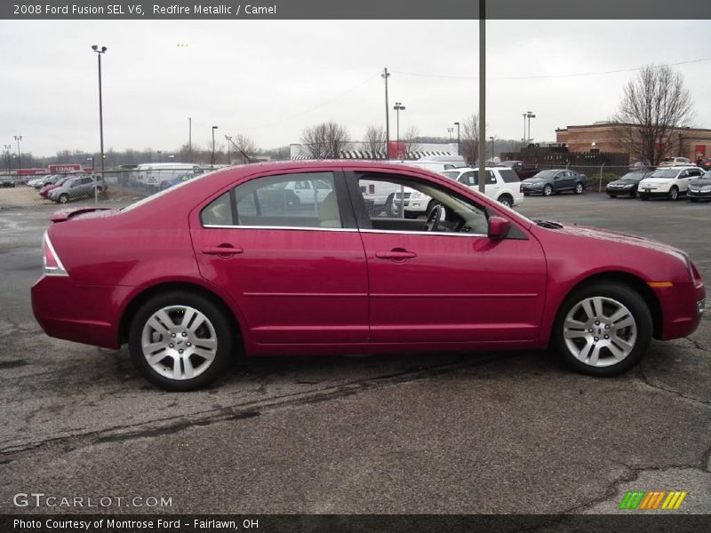 Redfire Metallic / Camel 2008 Ford Fusion SEL V6