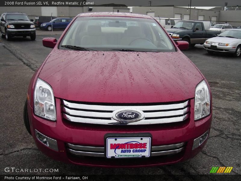Redfire Metallic / Camel 2008 Ford Fusion SEL V6