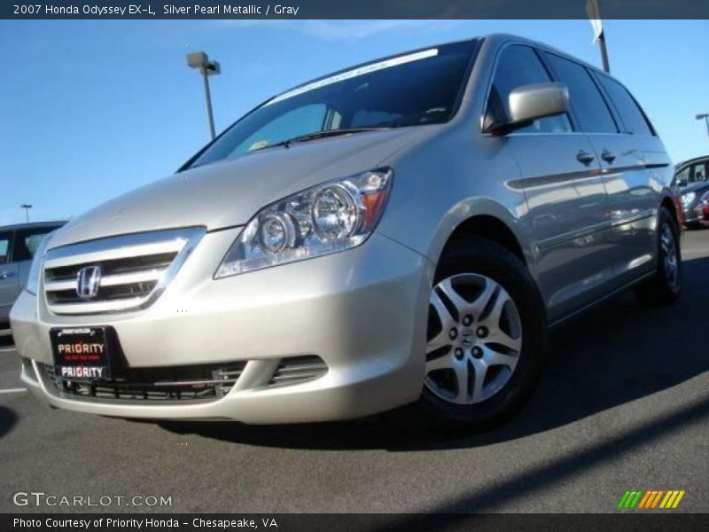 Silver Pearl Metallic / Gray 2007 Honda Odyssey EX-L