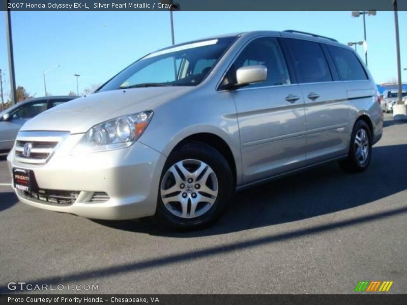 Silver Pearl Metallic / Gray 2007 Honda Odyssey EX-L