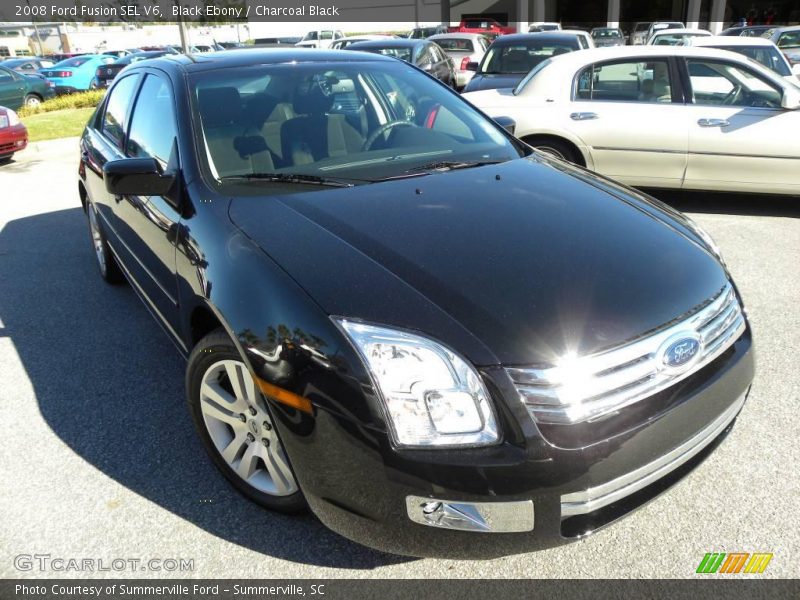 Black Ebony / Charcoal Black 2008 Ford Fusion SEL V6