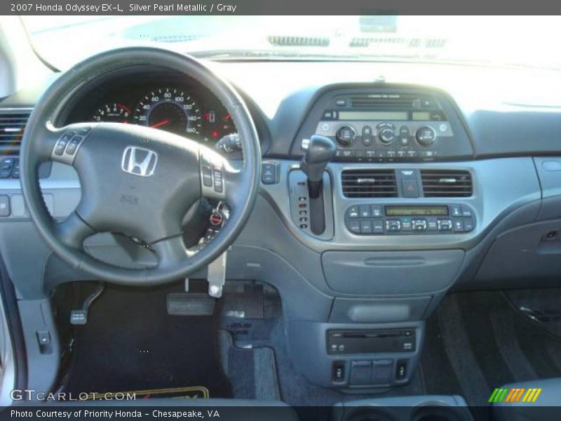 Silver Pearl Metallic / Gray 2007 Honda Odyssey EX-L