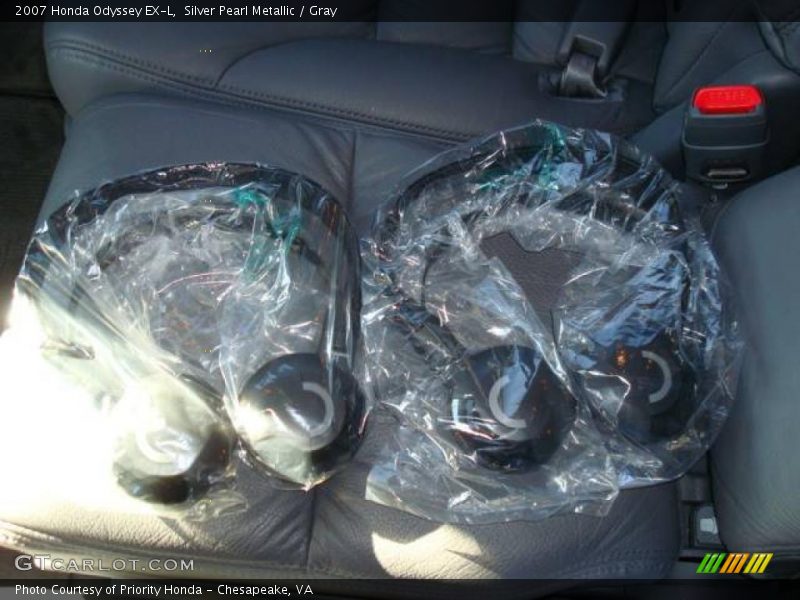 Silver Pearl Metallic / Gray 2007 Honda Odyssey EX-L