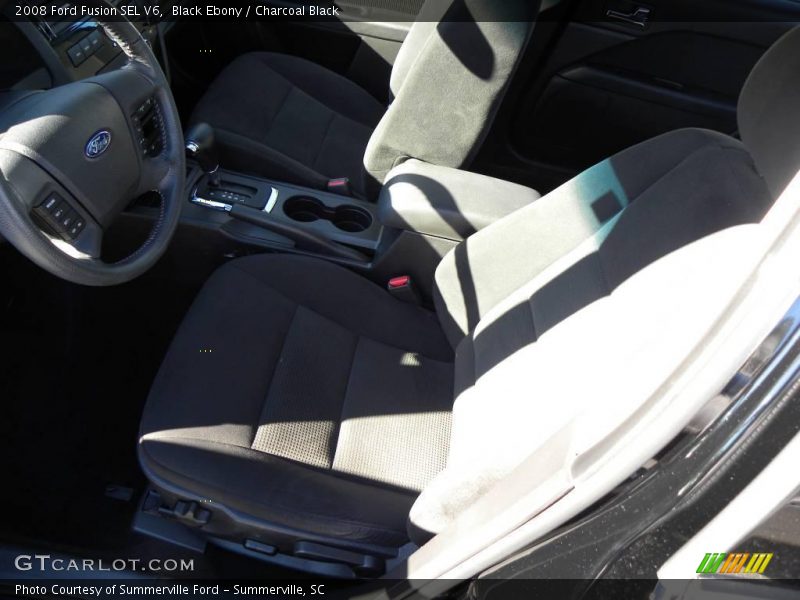 Black Ebony / Charcoal Black 2008 Ford Fusion SEL V6