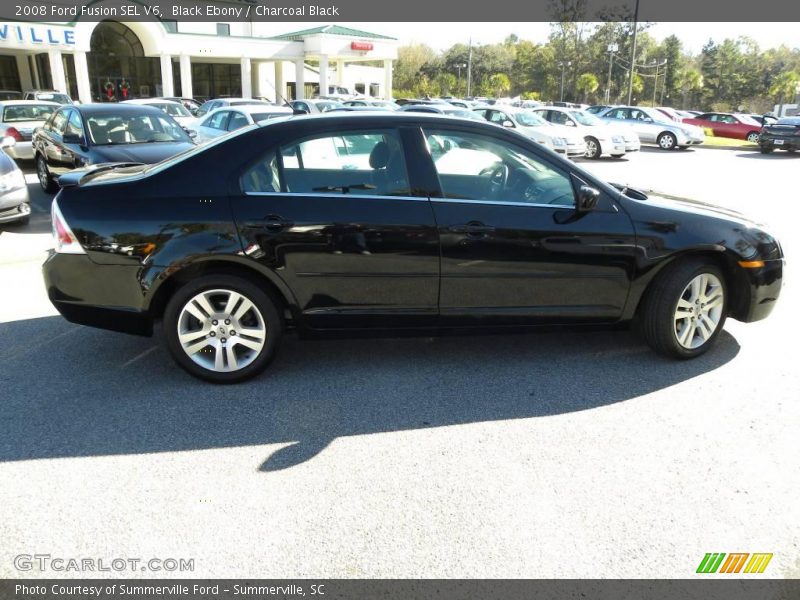 Black Ebony / Charcoal Black 2008 Ford Fusion SEL V6