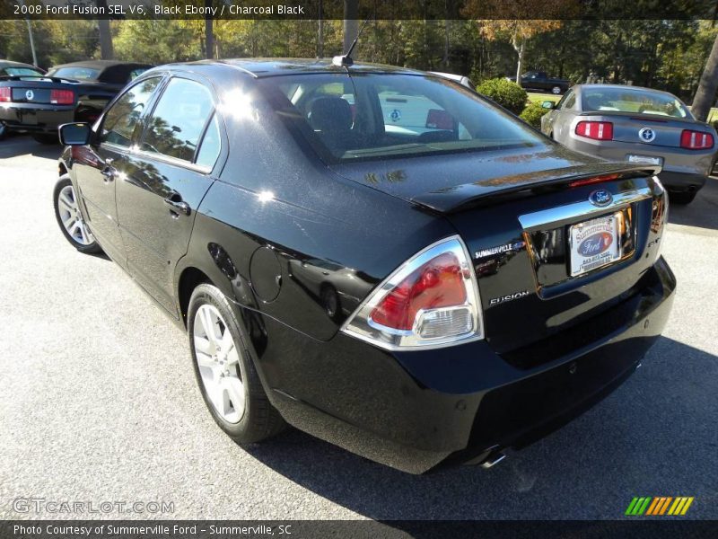 Black Ebony / Charcoal Black 2008 Ford Fusion SEL V6