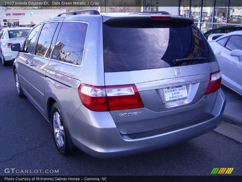 Slate Green Metallic / Gray 2007 Honda Odyssey EX