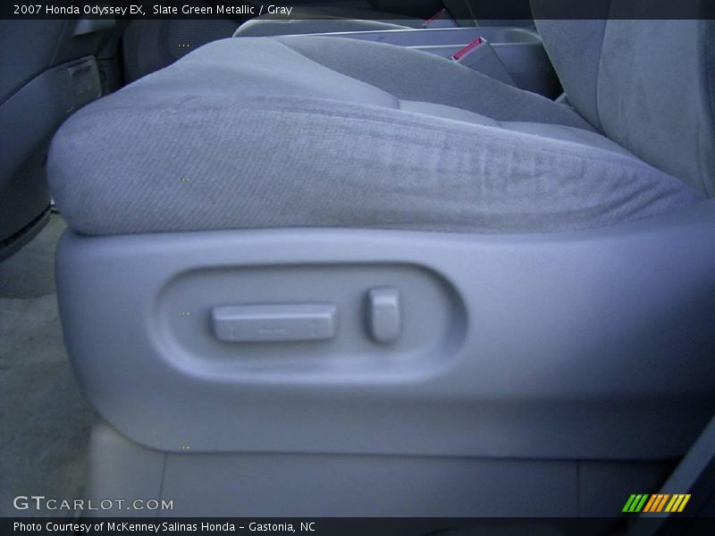 Slate Green Metallic / Gray 2007 Honda Odyssey EX