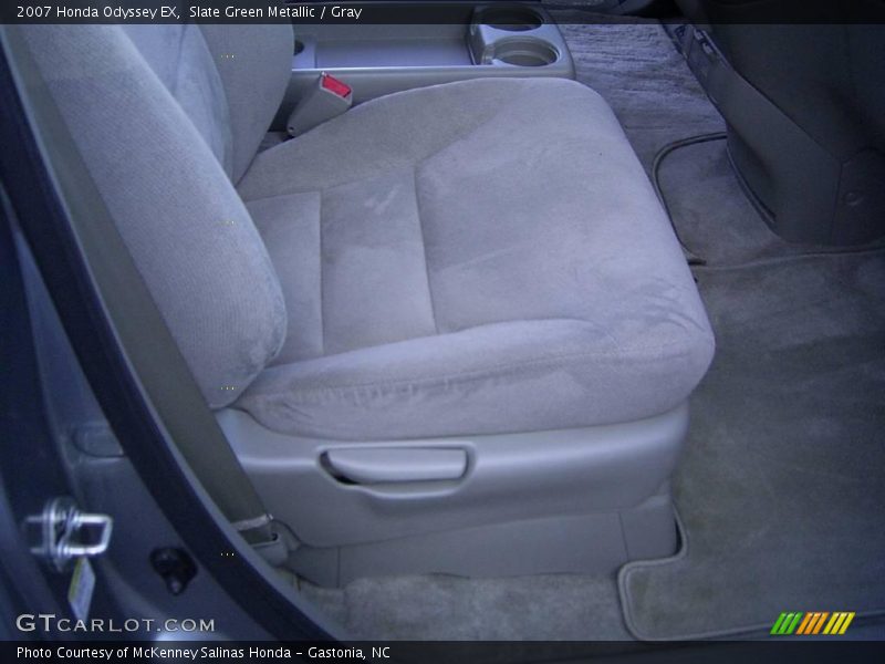 Slate Green Metallic / Gray 2007 Honda Odyssey EX